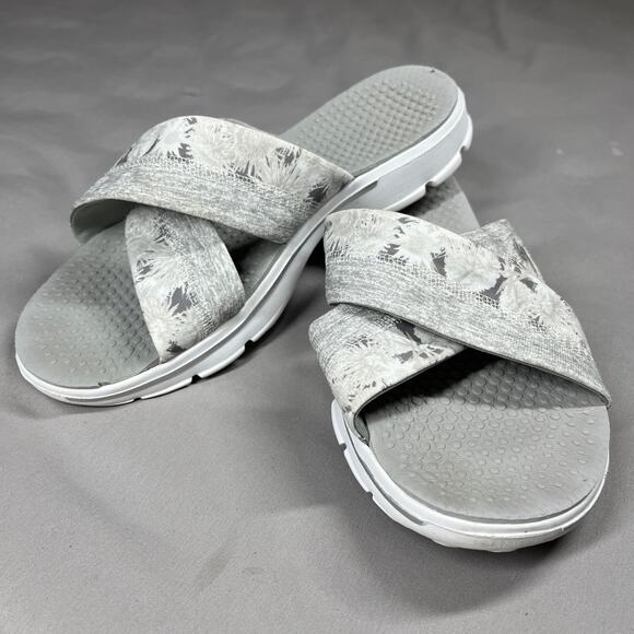 Skechers GOwalk 3 Fiji Slide Sandals Womens Size 10 Goga Mat Footbed Comfort - Picture 3 of 8